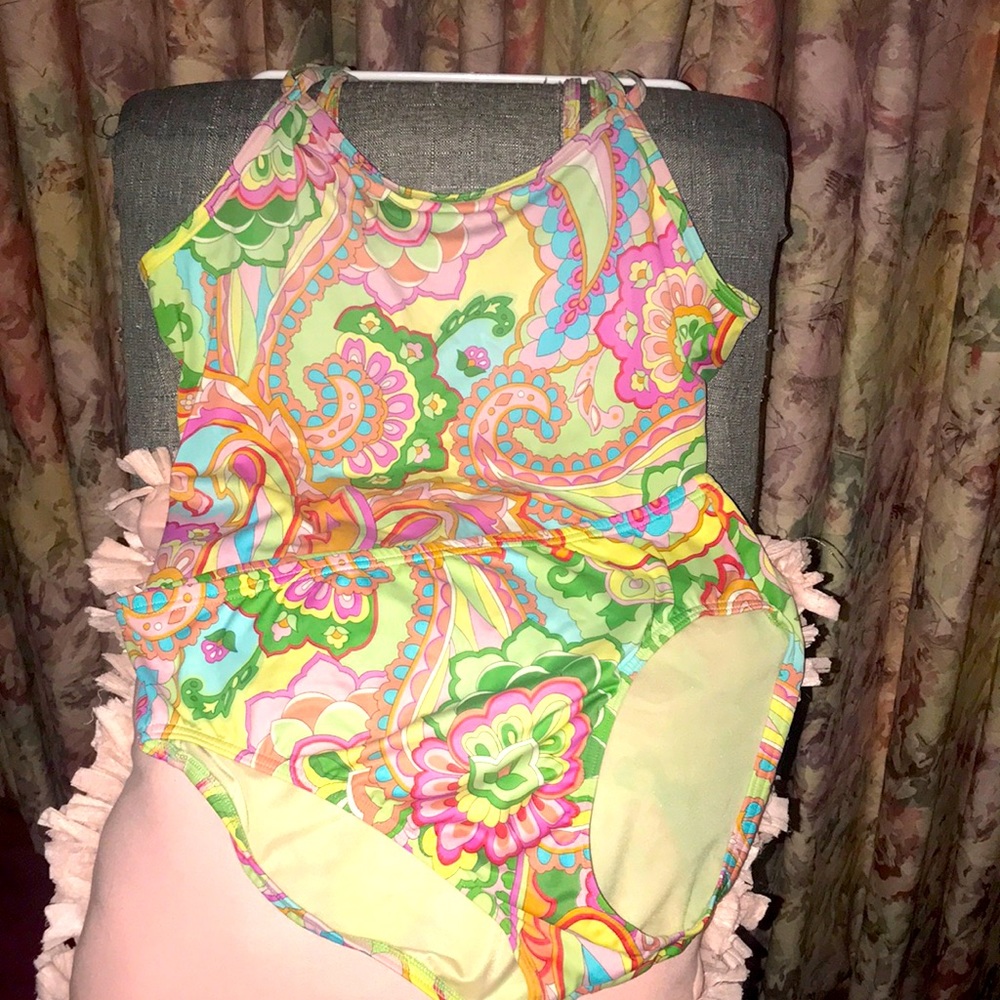 Beautiful Lands End Tankini. Size 14.